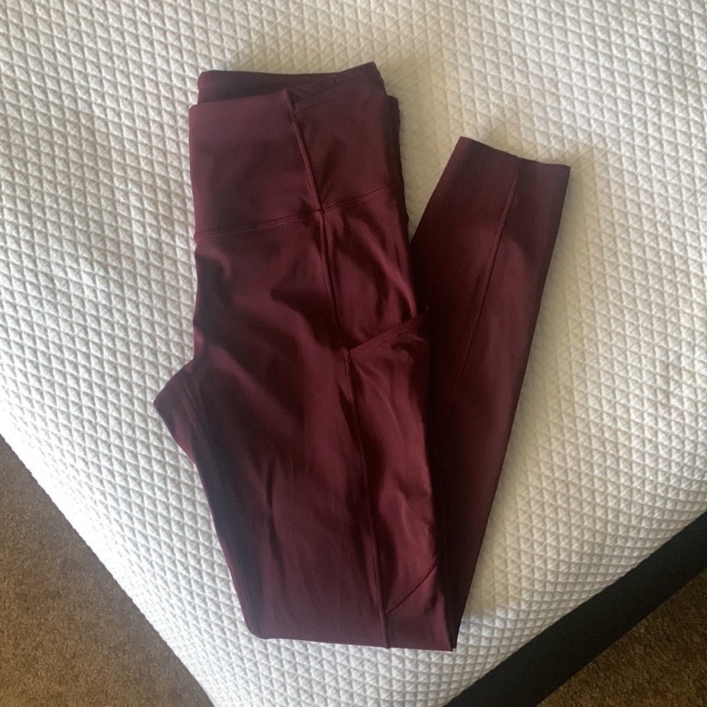 Lululemon Fast & Free Leggings Cassis